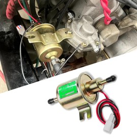 PACLVIO Electric Fuel Pump, Fuel Transfer Pump, 12v Electric Transfer Universal Low Pressure Gas Diesel Fuel Pump 3-6 psi HEP-02A, Low Pressure Fuel Pump Replacement for Motorcycle ATV Trucks Boats