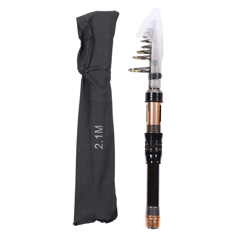 Protable Super Hard Carbon Fishing Rod Ultrashort Section Mini Telescopic