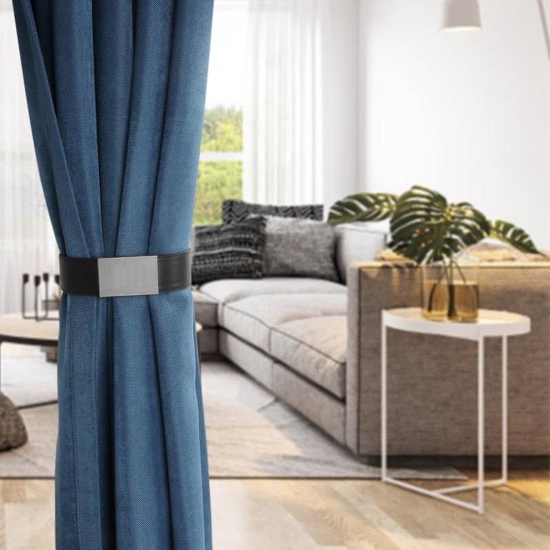 Leather Curtain Tiebacks Magnetic Curtain Buckle Clip Curtain Tie Back