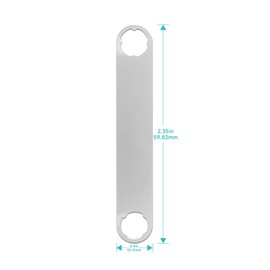Aigemsi (2-Pack) 4-Lobe Flat Wrench, Compatible with Gerber MP400, MP600, and Center-Drive Multi-Tools, Suitable for Pivot Screw Removal and Adjustment, Dual-End Stainless Steel Maintenance Tool