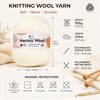 Aeelike Merino Wool Yarn for Knitting and Crochet, 3x100g, Light