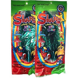 Slaps Lollipop Candy - 4 Flavors - Tamerind Watermelon Mango Green Apple (20pcs)