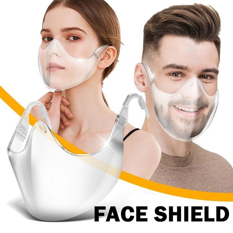 Generic Durable Mask Face Shield Combination PC Reusable Clear Face