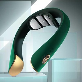 TREATLIFE HOME Relieve Neck Pain with Intelligent Neck Massager, Adjustable Modes with Heating Function for On-The-Go Comfort, Green