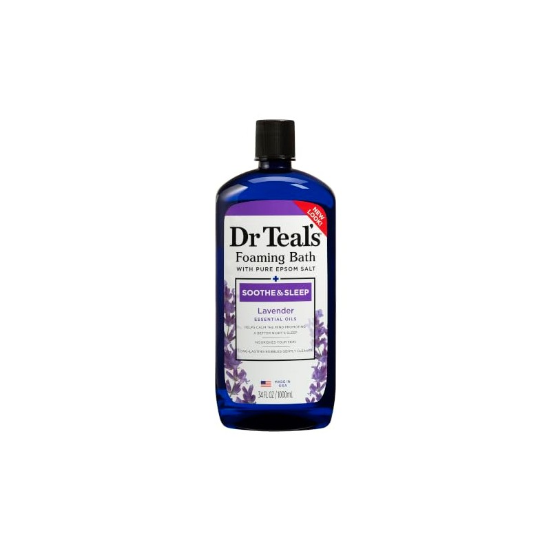 Dr Teal’s Foaming Bath with Pure Epsom Salt, Soothe &