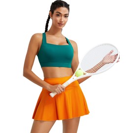 RUNNING GIRL High Impact Sports Bras for Women, High Support Running Sports Bra Strappy Womens Sports Bras(3095 Green L)