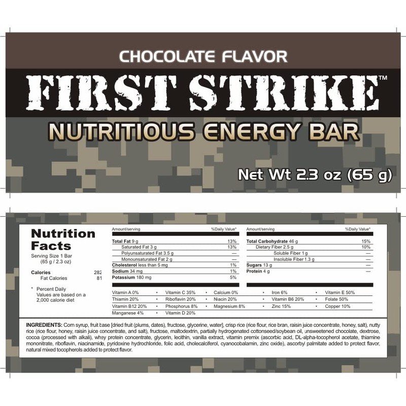 First Strik Bars Variety Pack 6 Bars (3 Cran-Raspberry 3