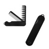 Tabanzhe Folding Pocket Comb 2-in-1 Portable Travel Comb for Men