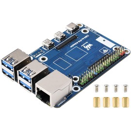 Compute Module 4 to Raspberry Pi 4B Adapter, Based on Compute Module 4 to Reproduce Original Appearance of Pi 4, Alternative for Raspberry Pi 4B,Compatible with Pi 4B Series Hats