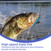 BEPSYOM 12 Pcs Spin Fishing Accessories Fishing Swivel Link, Spinning