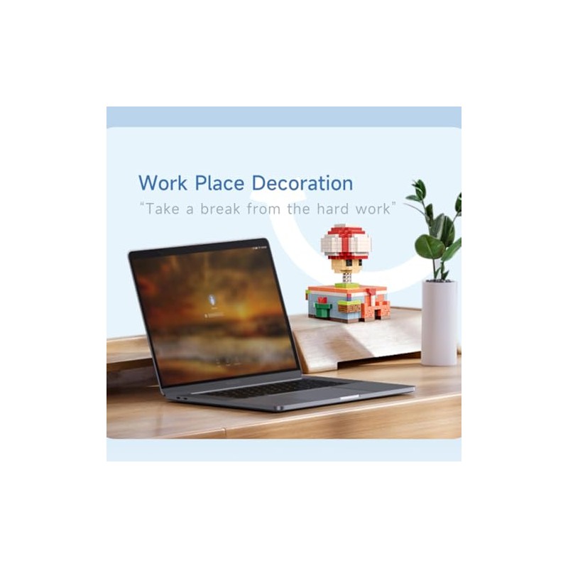 LNZDD Decompression Mushroom Box Building Block Toys, Gifts for Kids