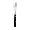 12X Steak Fork Black Handle 200mm 18/0 Stainless Steel Cutlery