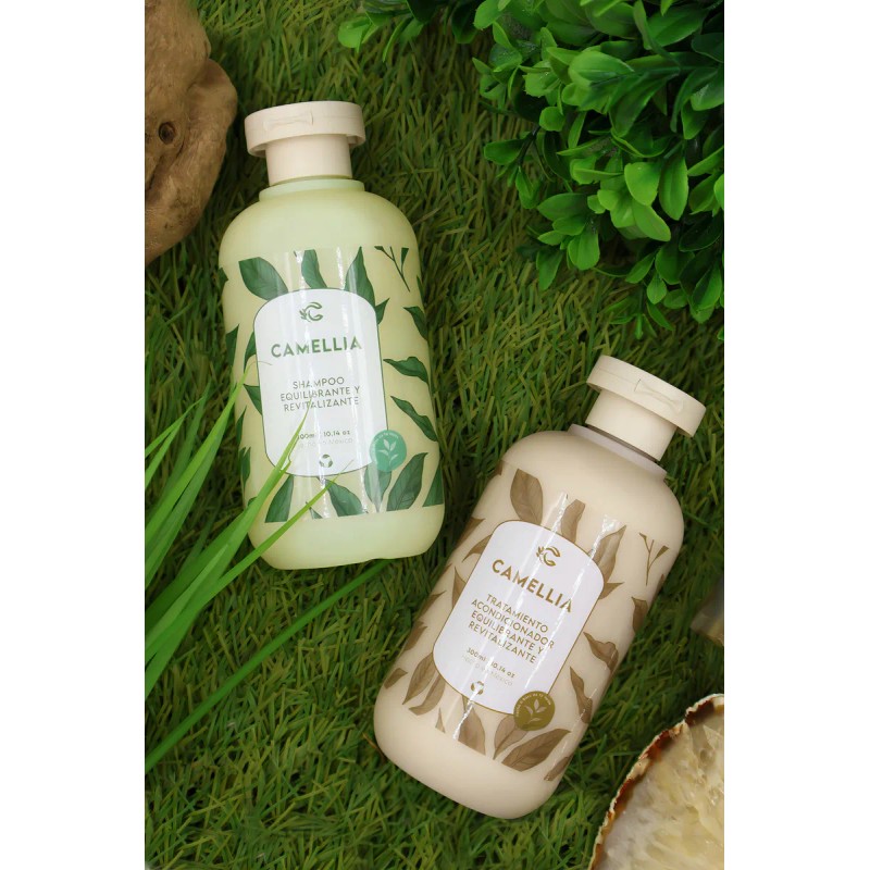 Set Shampoo Y Acondicionador Camellia Anticaida Hidratacion