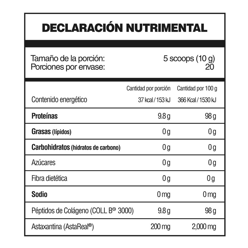 Colágeno Hidrolizado y Astaxantina FSB