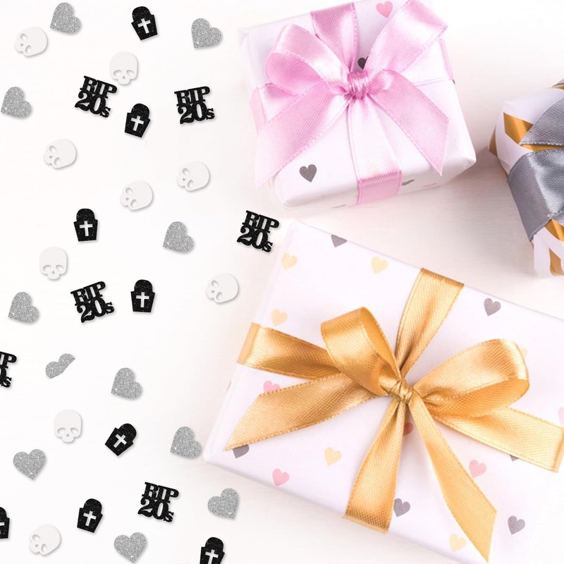 130pcs Rip 20s Confetti, Death to My 20s Table Confetti,