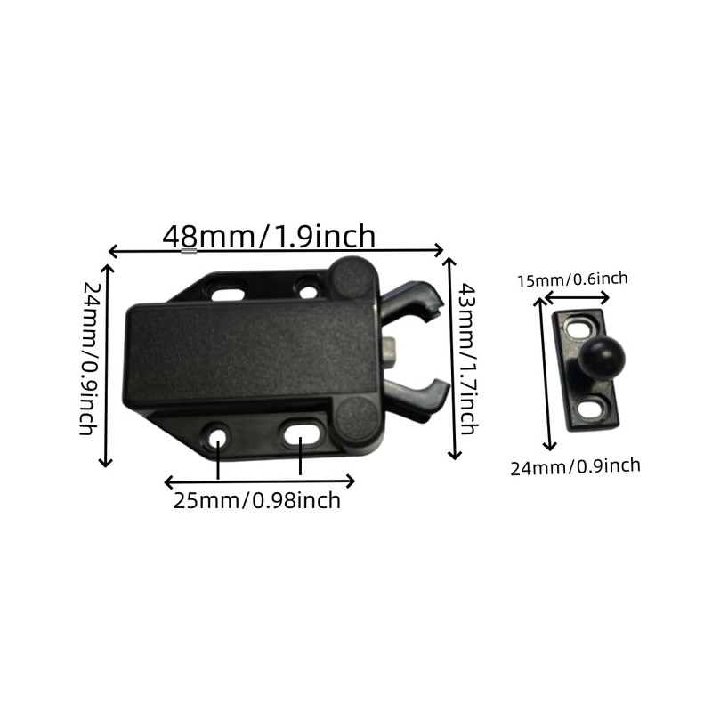 UPEYXDQR 4 Pack Touch Latch Safe Push Latch Safe Push