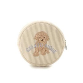 Gelato Pique PWGB251650 Toy Poodle One-Point Rib Pouch, beige, BEG