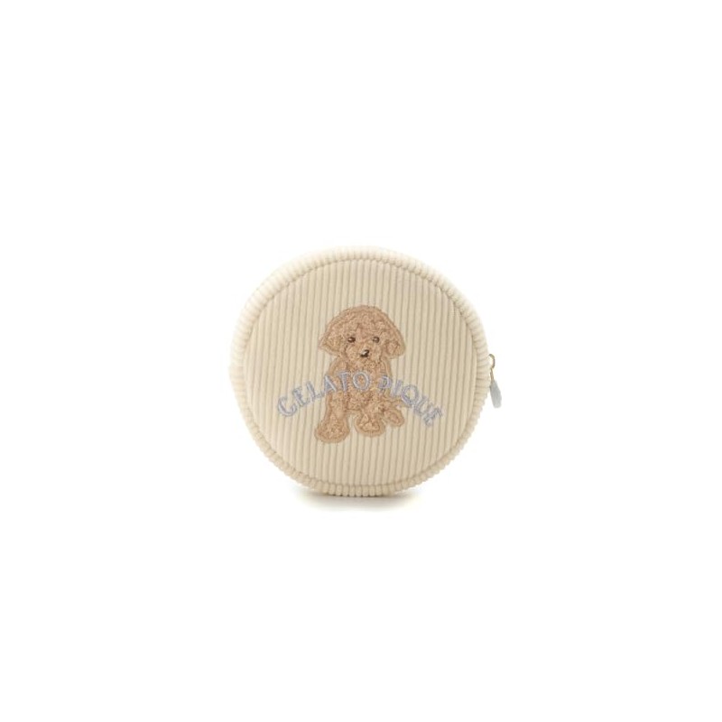 Gelato Pique PWGB251650 Toy Poodle One-Point Rib Pouch, beige, BEG