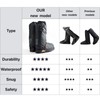 INUSO® Upgraded Waterproof Shoe Covers, Rain Shoe Covers - Reusable,