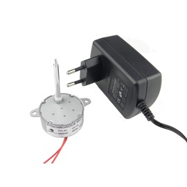 CHANCS TYC40 12 V AC 5 rpm Shaft 74 mm Synchronous Motor with AC Supply - Input 220 V Output AC 12 V for Christmas Decoration