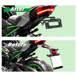 Mantt Fender Eliminator Fit for Z900 Z900SE 2025 Z900 SE Tail Tidy License Plate Mount Holder with License Plate LED Light Fit with Stock & Aftermarket Turn Signals