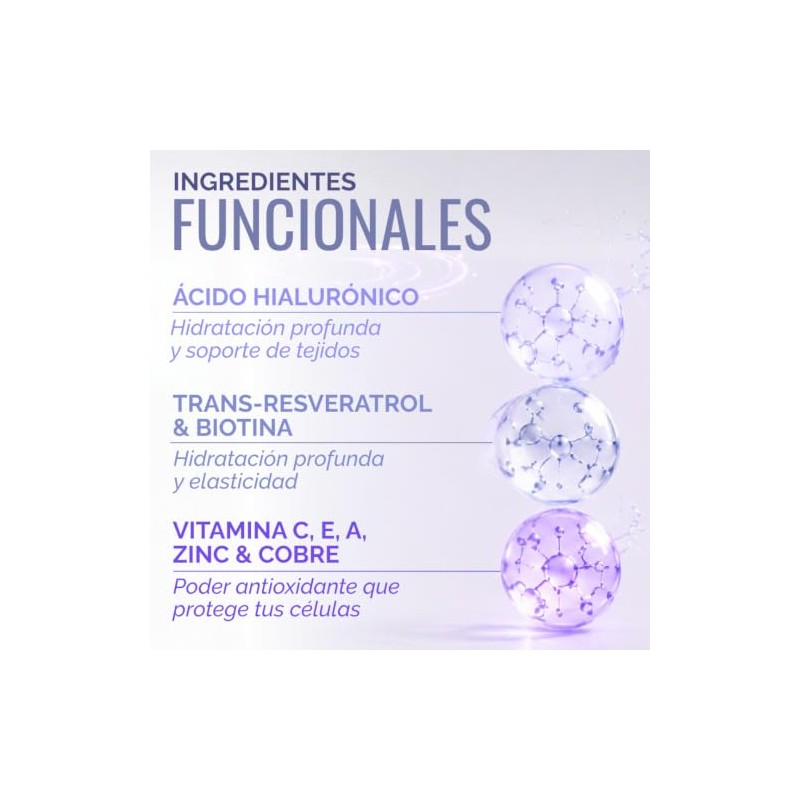 OBY Colágeno Hidrolizado 10 Fuentes con Resveratrol y Biotina Polvo