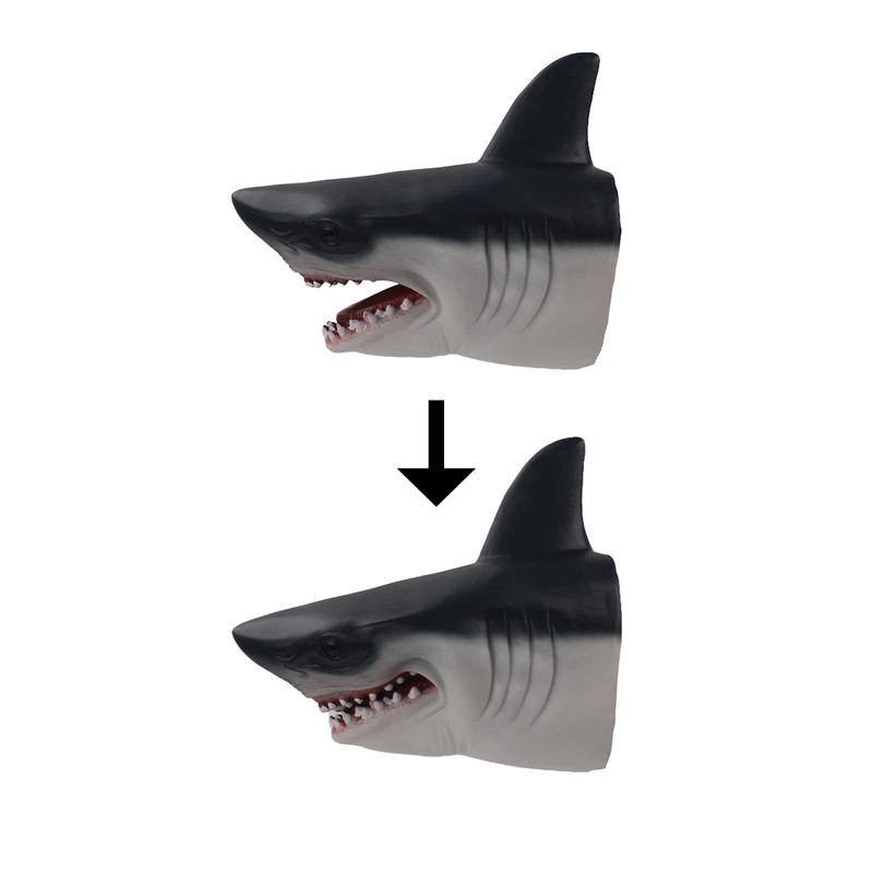 Andux Animal Hand Puppet Realistic Soft Rubber Interactive Role Play