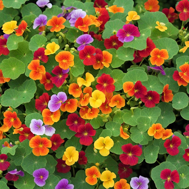 30 Pcs Nasturtium Flower Seeds for Planting with Mixed Colors
