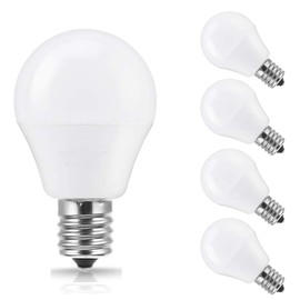 SumVibe - foco LED E17, equivalente a 5 W 50 W, blanco cálido 3000 K, bombillas LED G14 E17, base intermedia para ventilador de techo, no regulable, paquete de 4