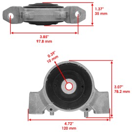 Caltric Engine Mount Isolator For Polaris Ranger ETX 15-16 Diesel HST 2014 HD 22-23