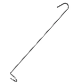 Trout Smoker Hooks 24 cm Straight Stainless Steel Pack of 10