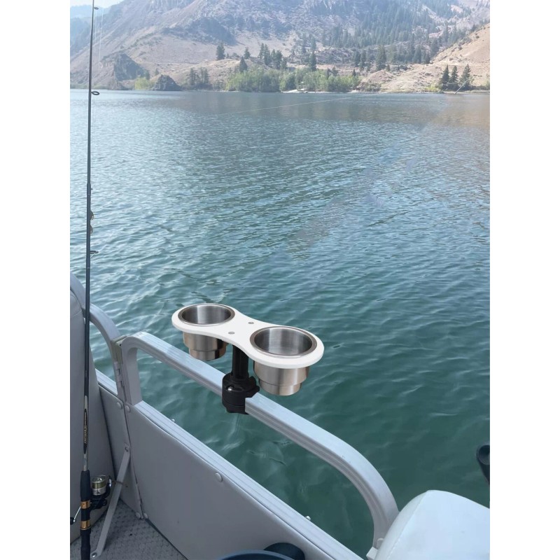 Brocraft Pontoon Boat Drink Holder/Pontoon Boat Cup Holder/ Bow Drink
