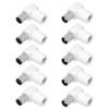 Elektronik-Technik TV 5x Angled Connector 5x Angle Socket Set Antenna