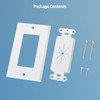 Cable Matters 2-Pack 1-Gang Wall Cable Pass Through Wall Plates