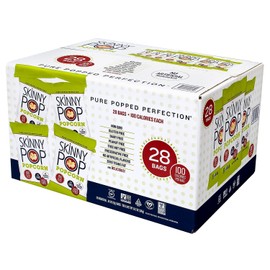 Skinny Pop Popcorn, 0.65 oz, 28-count