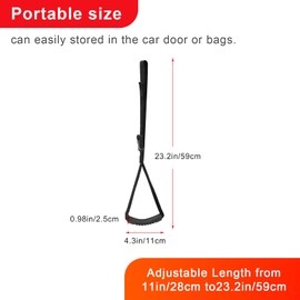 Adjustable Vehicle Support Handle, Nylon Standing Aid Safety Handle for Elderly, Disabled Get in and Out of Car 28cm to 59cm