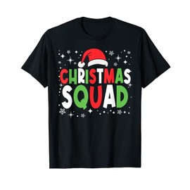 Funny Christmas Squad Matching Holiday Santa Elf Naughty Fun T-Shirt