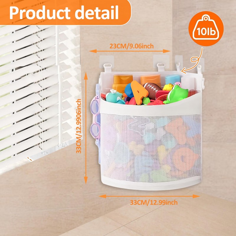 Bath Toy Storage, Bath Toy Storage Corner, Bath Toy Hanging