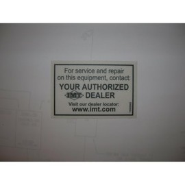 Iowa Mold Tooling IMT 70392982, "Service or Repair Crane Decal