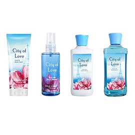 Vital Luxury Bath & Body Kit, 3 Fl Oz, Ideal Skincare Gift Home Spa Set, Includes Body Lotion, Shower Gel, Body Cream, and Fragrance Mist (Cityoflove)