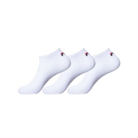 Fila 3 pairs of socks invisible sneaker socks unisex 2.5 - 11 UK - different Colors: Colour: White | Size: 3-5 UK
