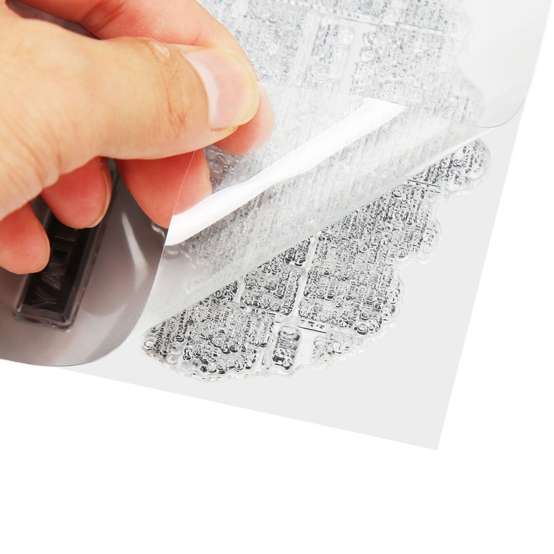 2Pcs Clear Stamp English Words Pattern Clear Safe Reusable TPR