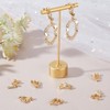 Beebeecraft 1 Box 12Pcs Clip-on Earring Converter 18K Gold Plated