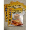 Toastabags 4 Pack Toastabags Heat Resistant Non-Stick Reusable Toaster Bags, sandwich maker