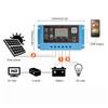 Solar Panel Charge Controller LCD Display PWM Photovoltaic Charging Regulator