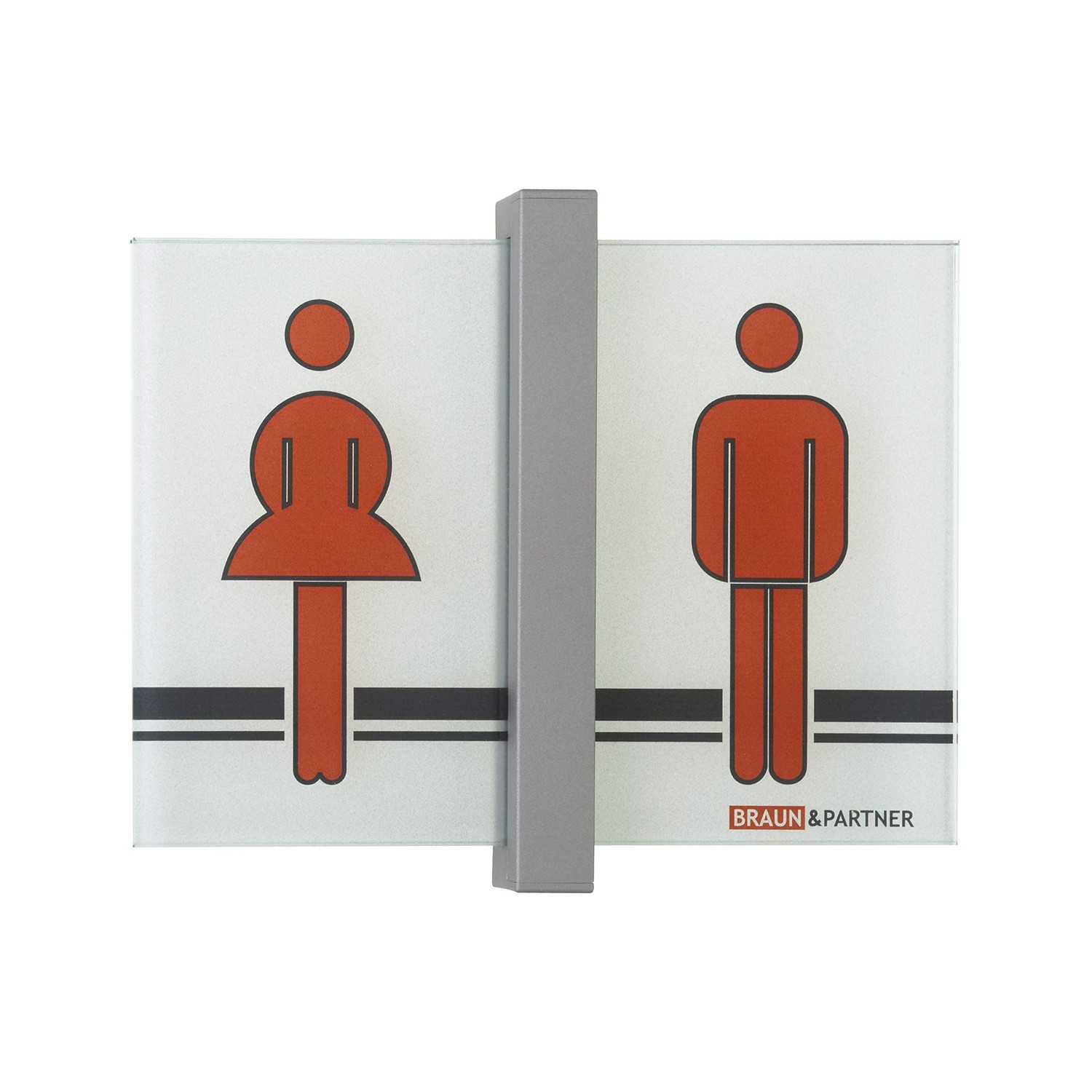 Torino Door Sign | DIN A6 Landscape | Aluminium Titanium Grey | Real ...