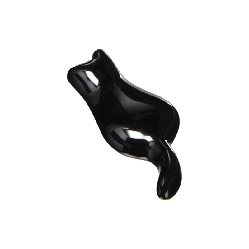 Nishiki Pottery Arita Ware Chopsticks Rest Cat Black 10277 2.4