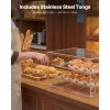 2-Tier Commercial Countertop Bakery Display Case Clear Acrylic Bread Box