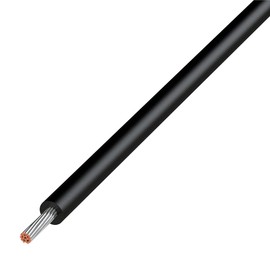 Kyowa Harmonet UL1007 AWG22 Heat Resistant Vinyl Insulated Wire, Reel Wind, 322.8 ft (100 m), Black