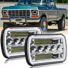 Unbranded Pair 7x6" 5x7" LED Headlight Hi/Lo Sealed Beam For Ford F150 F250 F350 1978-1986